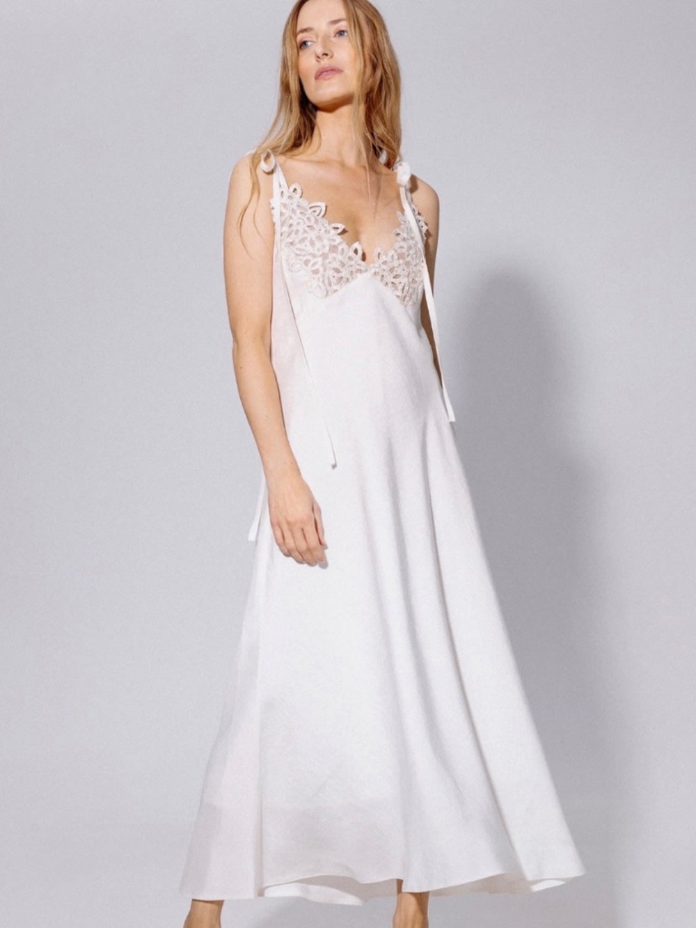 Langner Lace Trimmed Dress